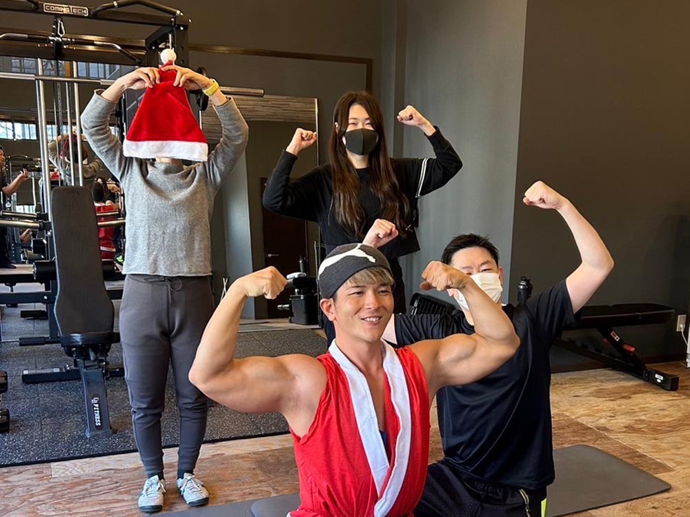 梅島店で会員様とクリスマスを楽しみました。